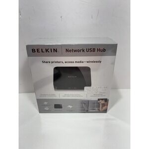 Belkin Network USB‎ HUB F5L009 Ver 2 Share Printers & USB Devises NEW Sealed.